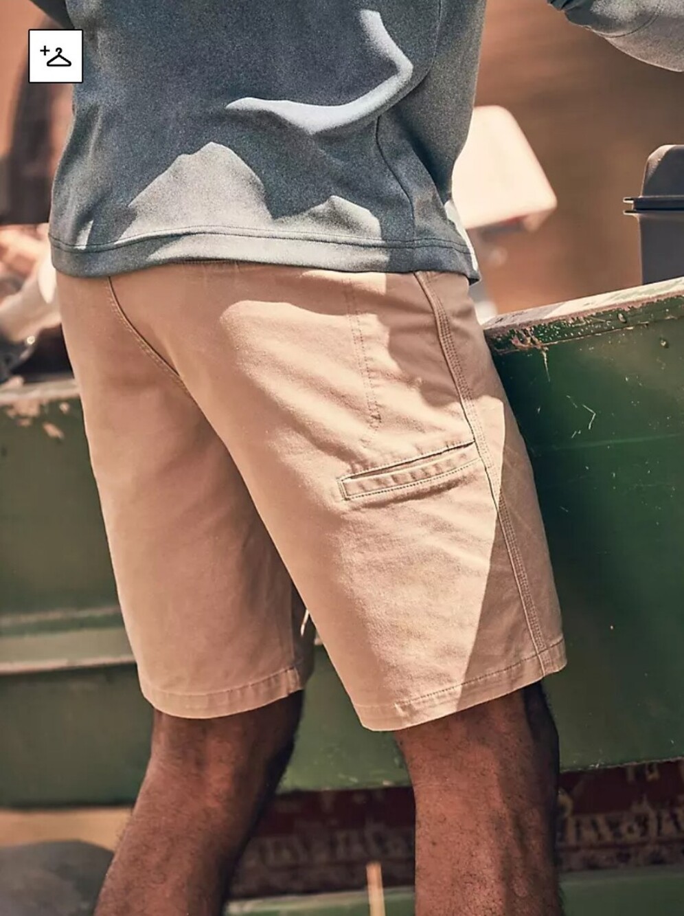 Wrangler All Terrain Gear Men's Canvas Utility Short Sz 34 GUC